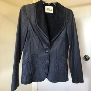 illia Leather Blazer